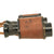 Original WWI & WWII U.S. Navy 6X30 Power Leather Covered Binoculars in Leather Case with Inlaid Compass Original Items