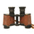 Original WWI & WWII U.S. Navy 6X30 Power Leather Covered Binoculars in Leather Case with Inlaid Compass Original Items