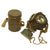 Original Imperial German WWI M1917 Ledermaske Leather Gas Mask with Can and 1918 dated Filter Original Items