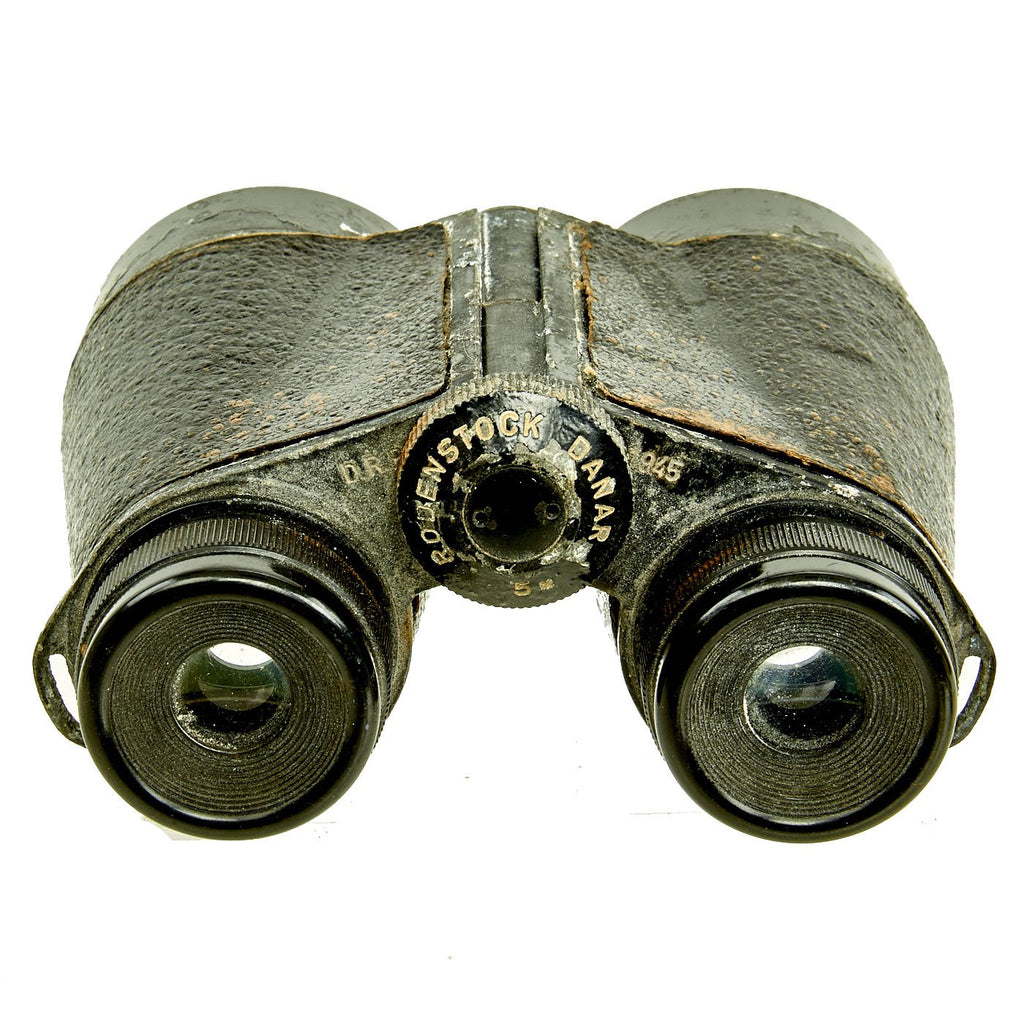 Original German WWII Rodenstock Danar model 5x Binoculars - dated 1945 Original Items