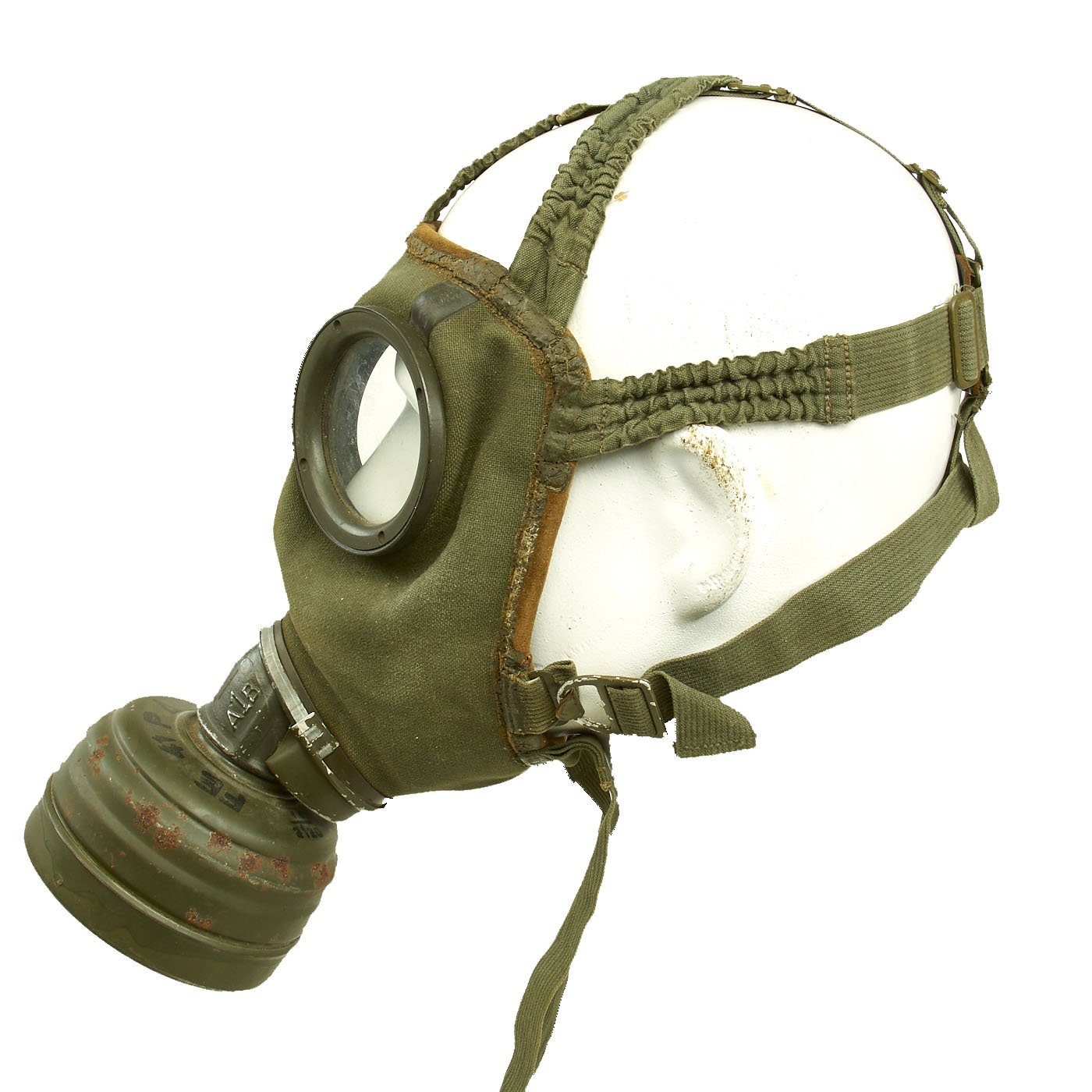 Original German Named M30 2nd Model Gas Mask with Filter & 1939 D – International Military Antiques