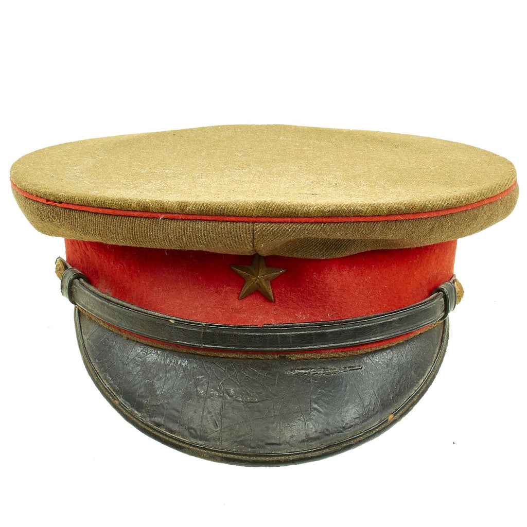 Original WWII Imperial Japanese Army Type 45 Officer Visor Cap Original Items