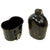 Original U.S. WWII Rare USMC M1942 Black Porcelain Enamel Canteen and Cup - Dated 1942 Original Items