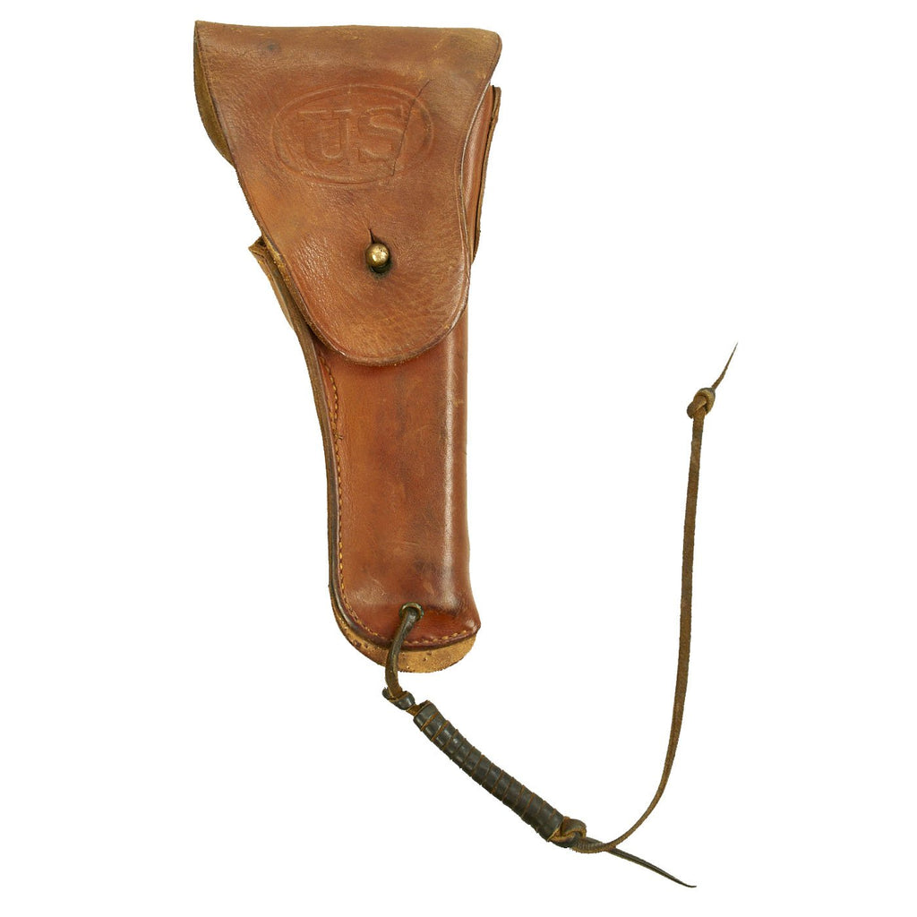 Original U.S. WWII M1916 .45 Colt 1911 Leather Holster by Milwaukee Saddlery Co. - dated 1944 Original Items