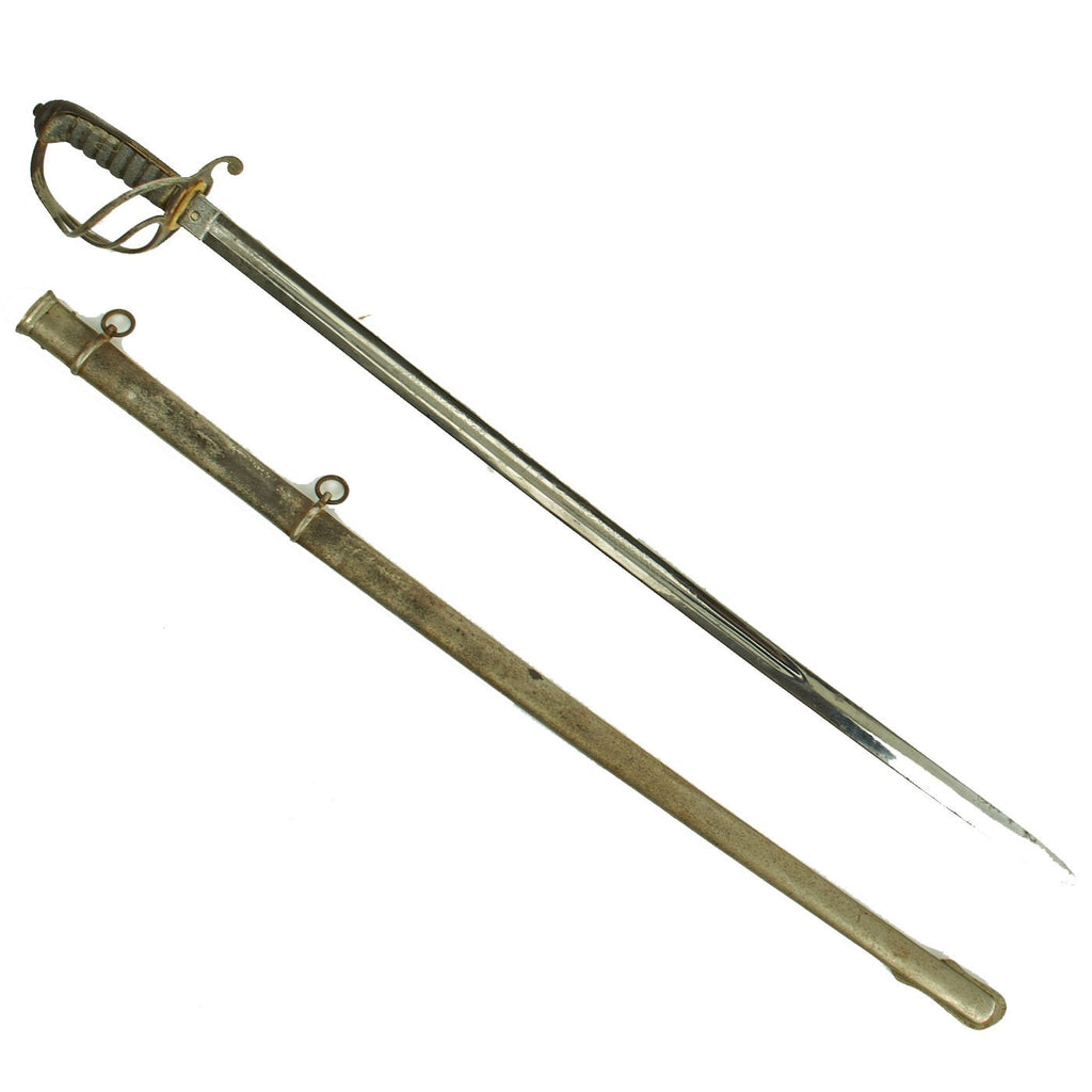Original British Victorian P-1889 VR-Marked Infantry Sword with Steel Scabbard Original Items