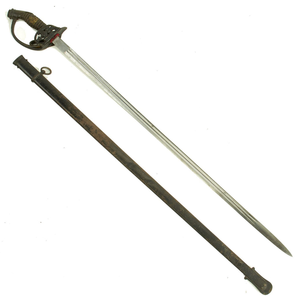 Original Imperial German WWI Model 1889 Prussian Infantry Officer’s Dress Sword by Pack, Ohliger & Co. Original Items