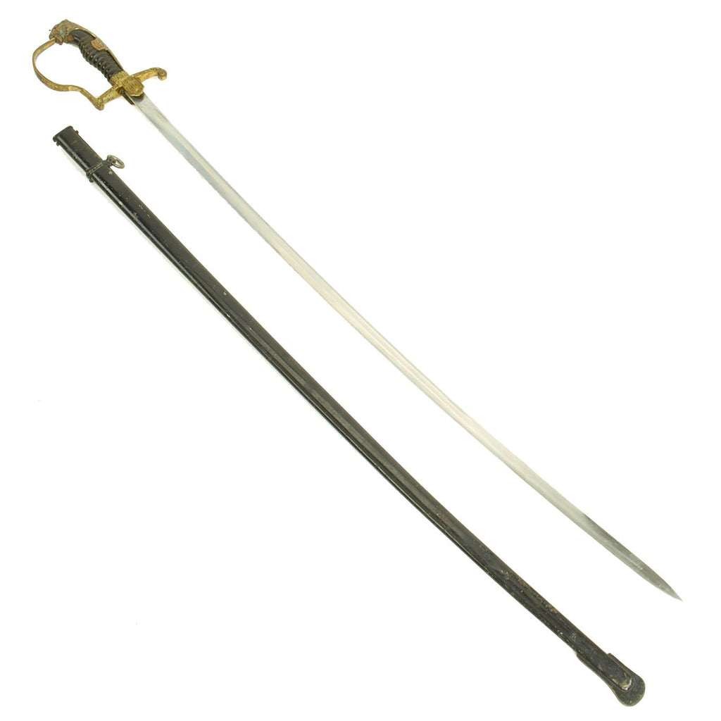 Original German WWII Army Officers Lion Head Sword by E. Pack
