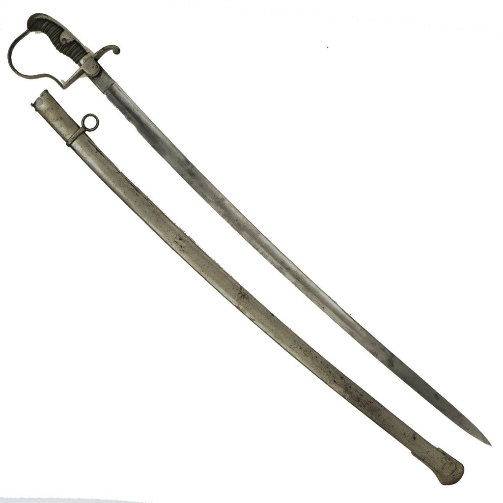 Original Imperial German WWI Triple Etched Army NCO Dove's Head Sword with Scabbard Original Items