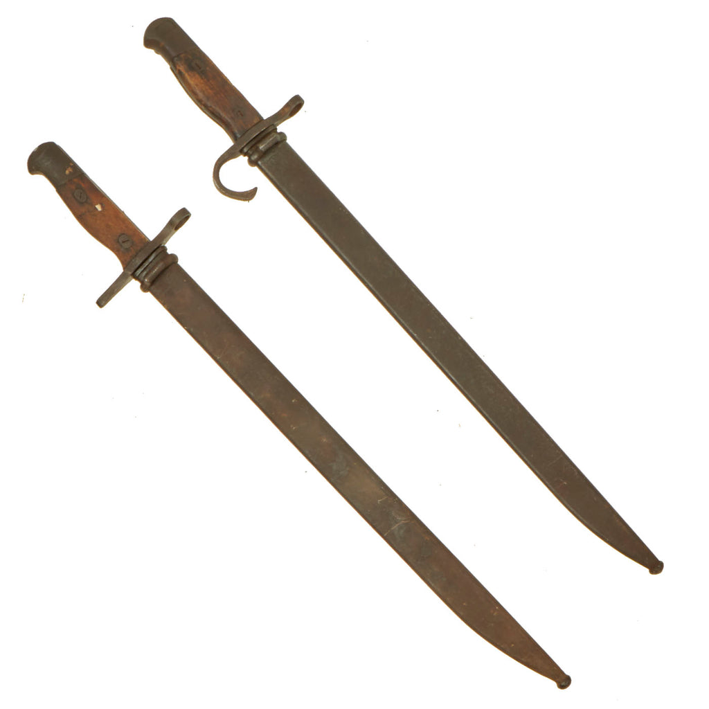 Original WW2 Japanese Type 30 Bayonet Lot Made by Toyota Loom Works and Kokura Arsenal - Set of 2 Original Items