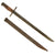 Original WW2 Japanese Type 30 Bayonet Lot Made by Toyota Loom Works and Kokura Arsenal - Set of 2 Original Items