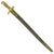 Original U.S. Navy M-1862/63 Remington Zouave Brass Hilted Yataghan Sword Bayonet with Scabbard Original Items