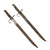 Original Set of Two WWII Japanese Type 30 Bayonets with Scabbards made by Toyoda Loom Works and Kokura Arsenal Original Items