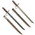 Original Set of Two WWII Japanese Type 30 Bayonets with Scabbards made by Toyoda Loom Works and Kokura Arsenal Original Items
