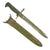 Original U.S. WWII M1 Garand 10 inch Bayonet by Utica Cutlery with M7 Scabbard Original Items