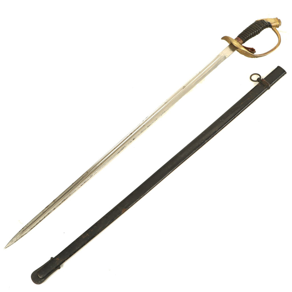 Original Imperial German WWI Model 1889 Prussian Infantry Officer Sword by Carl Eickhorn with Scabbard Original Items