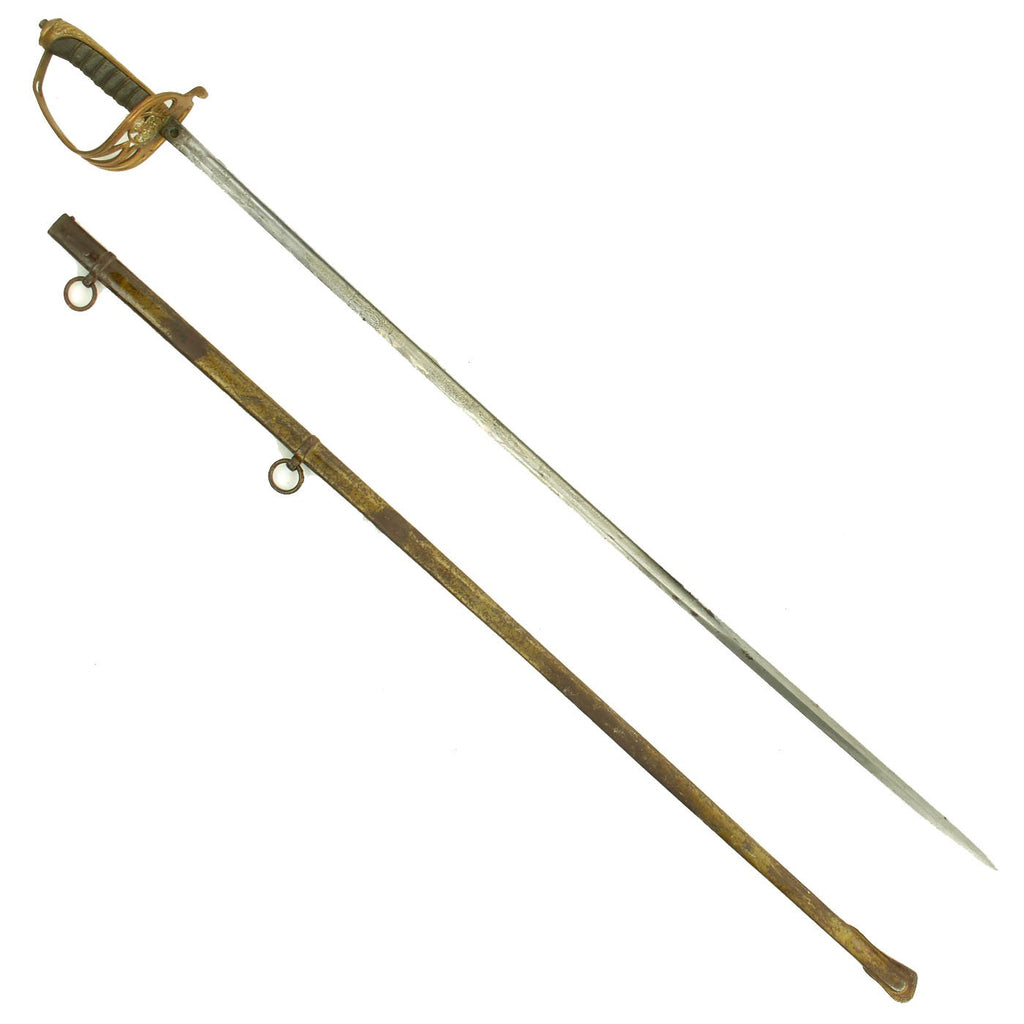 Original British Victorian P-1845 Colonial Officers Dress Sword by S.J Pillin with Scabbard Original Items