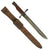 Original Canadian WWI Mk.I Ross Rifle Bayonet and Scabbard with U.S. WWI Surcharges - dated 1910 Original Items