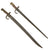 Original 19th Century French M1866 Chassepot and M1874 Gras Bayonet Set with Early Dates Original Items