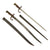 Original 19th Century French M1866 Chassepot and M1874 Gras Bayonet Set with Early Dates Original Items
