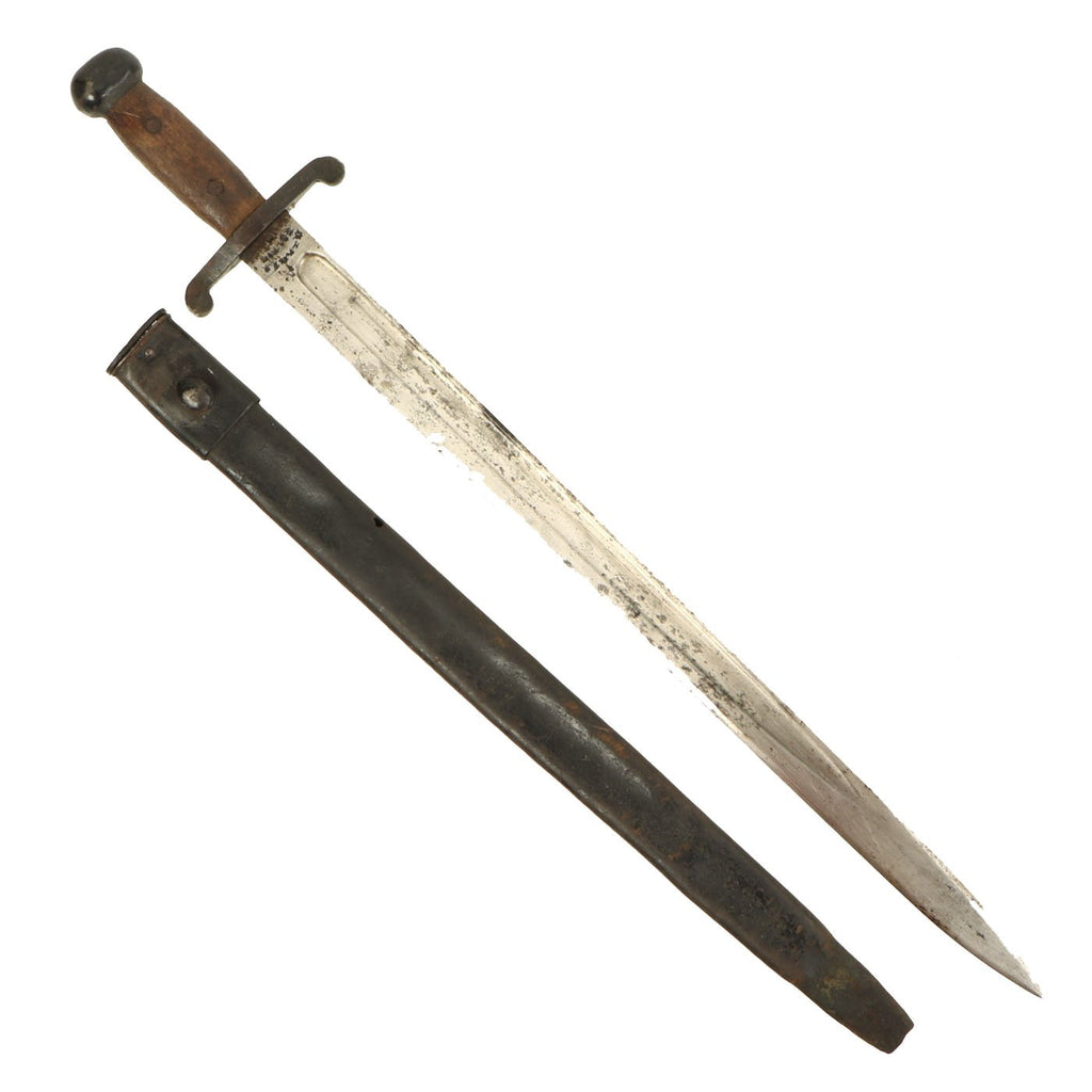Original 19th Century Japanese Artillery Short Sword with Scabbard - Dated Meiji 19 / 1886 Original Items