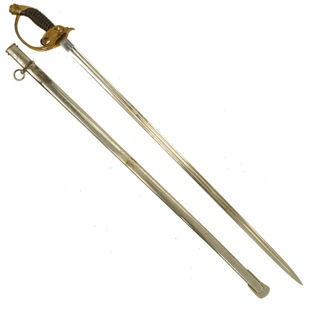 Original Imperial German WWI Model 1889 Prussian Infantry Officer Dress Sword with Scabbard Original Items