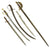 Original 19th & 20th Century Lot of 5 European Swords without Scabbards - Various Countries Original Items