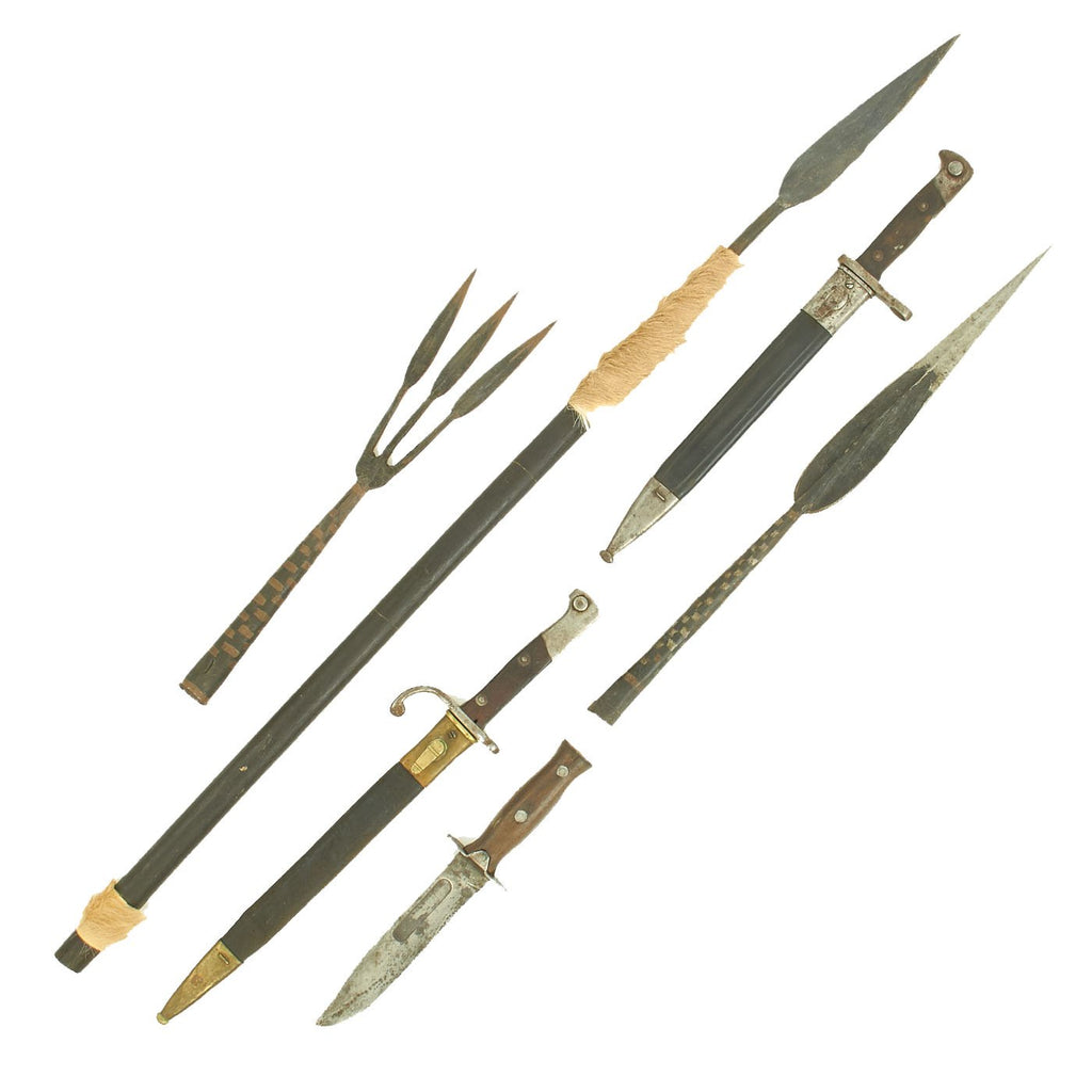 Lot of Six 19th & 20th Century Original & Replica Edged Weapons - Various Countries Original Items