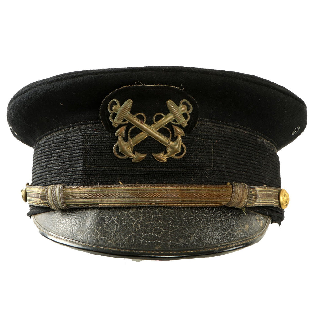 Original U.S. Navy Pre-WWI M1902 Officer Dress Visor Cap by Lilley & Co Original Items
