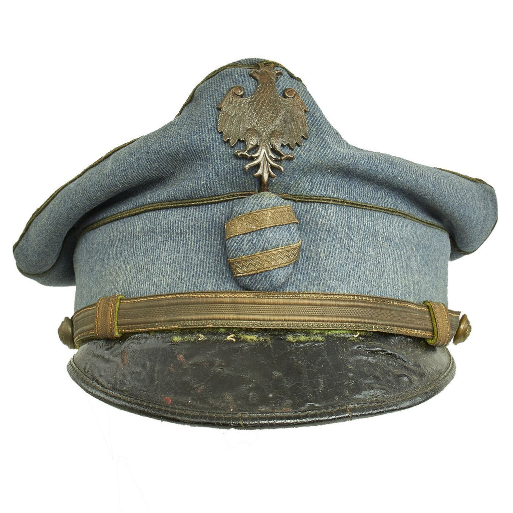 Original WWI Polish Army Western Legion Officer Visor Cap Original Items