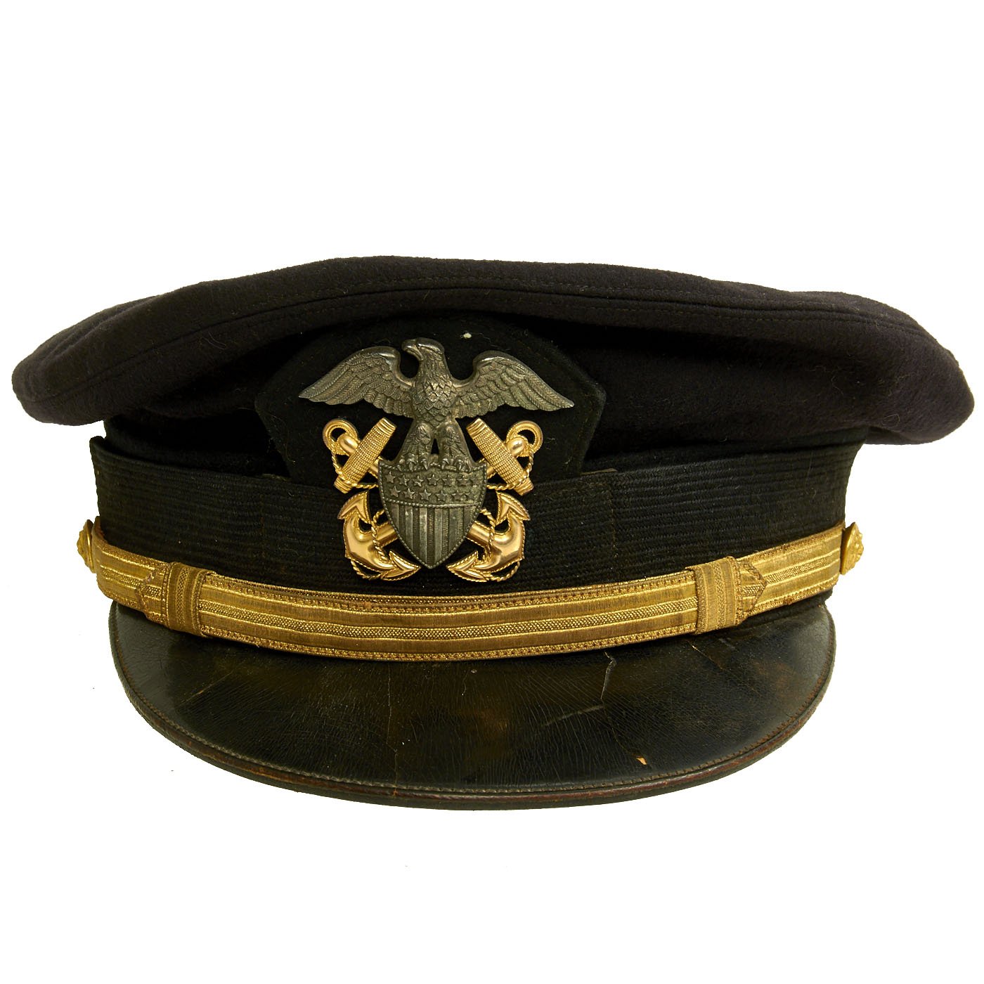 帽子 SPECIAL WW2 US NAVY AIR FORCE CAP Original U.S. WWII Naval Officer Blue Combination 