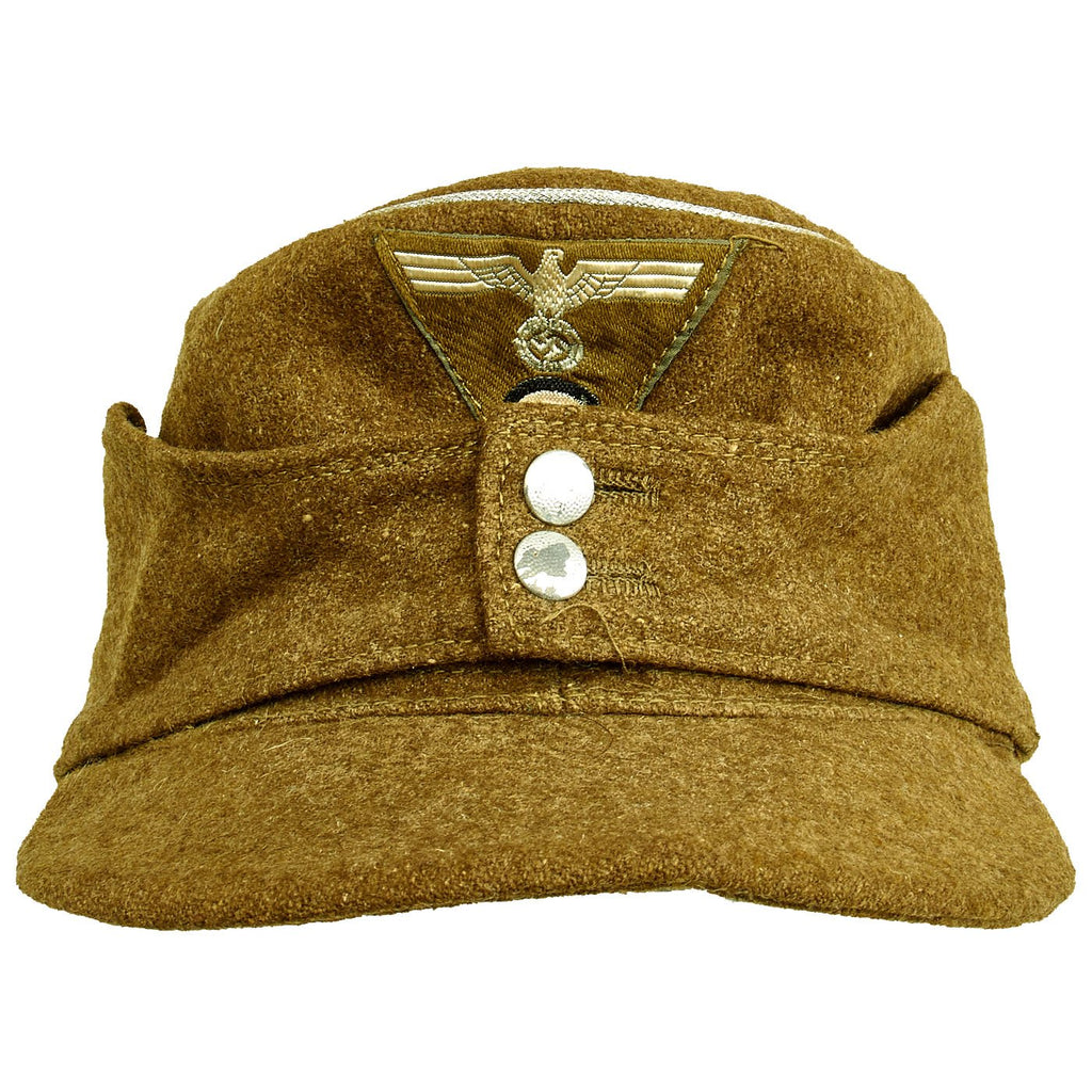 Original German WWII Organisation TODT M43 Officer’s Feldmütze Field Cap by Carl Halfar - Size 58 Original Items