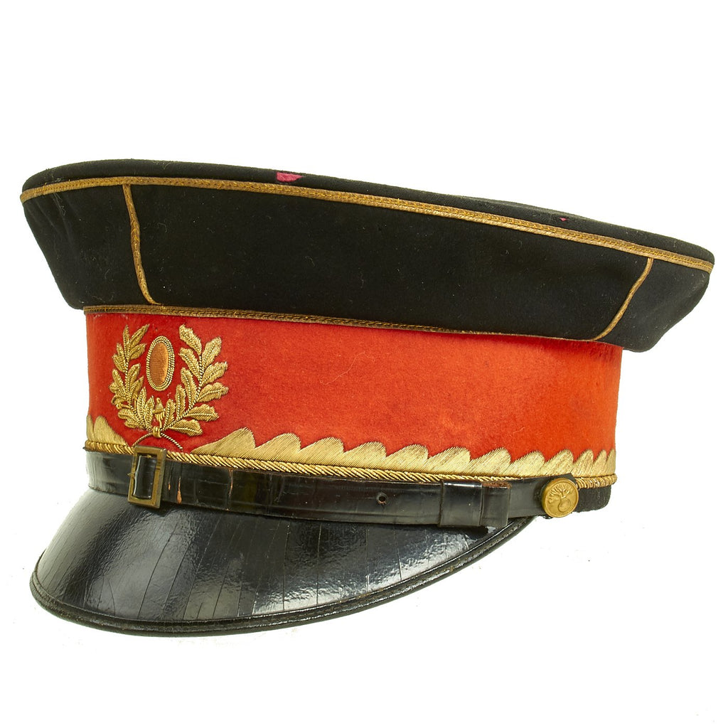 Original WWI Dutch Model 1912 Artillery Officer Visor Cap Original Items