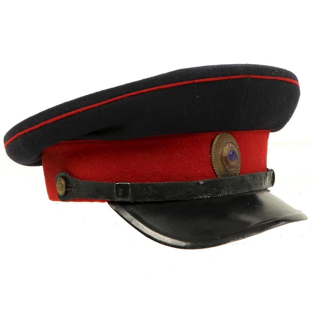 Original Cold War Soviet Police (Militia) Officer Service Parade Visor Cap Original Items