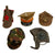 Original Warsaw Pact Countries Cold War Era Headgear Lot - 5 Items Original Items