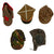 Original Warsaw Pact Countries Cold War Era Headgear Lot - 5 Items Original Items