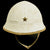 Original Imperial Japanese Army WWII Type 98 Sun Pith Helmet Painted White with Service Wear Original Items