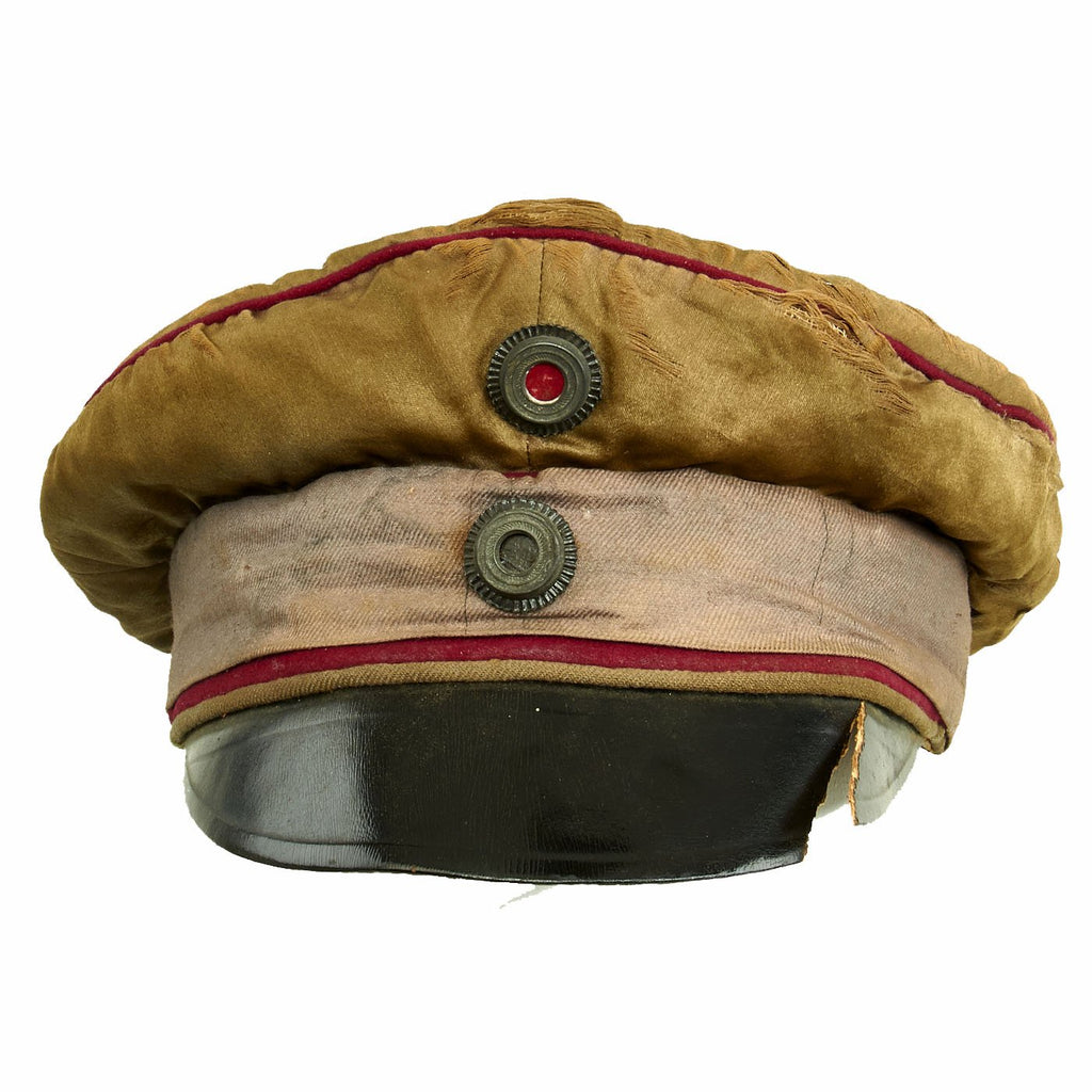 Original Imperial German WWI Prussian Silk Driver’s Visor Cap - Schirmmütze Original Items