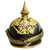 Original Imperial German WWI M1895 Converted to Saxon Officer Pickelhaube Spiked Helmet Original Items