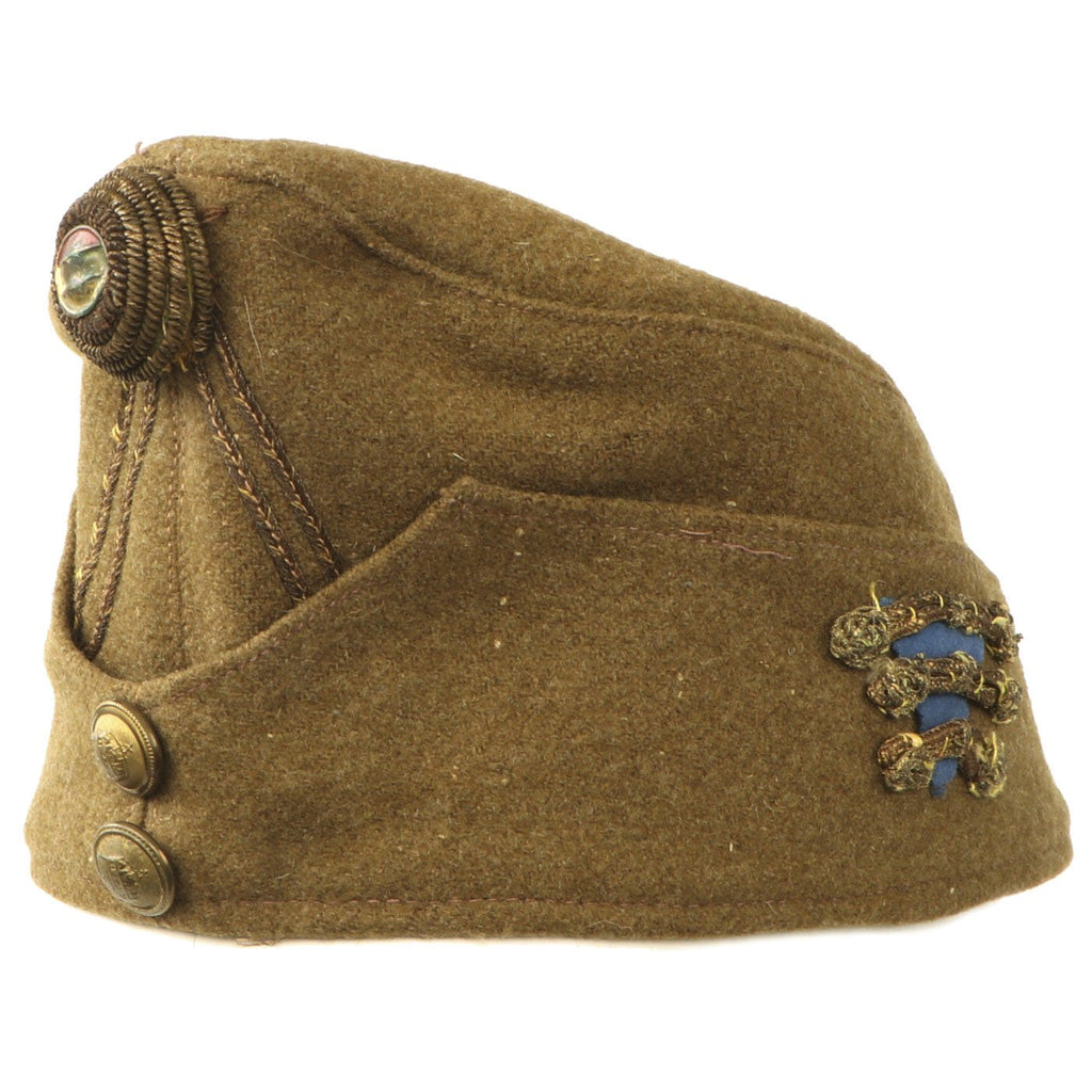 Original WWII Hungarian Infantry Overseas Side Cap - Dated 1942 Original Items