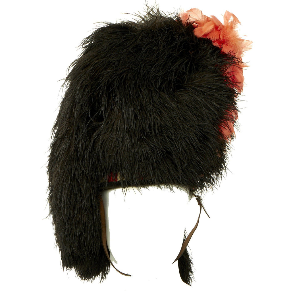 Original British WWI Era Black Watch Royal Highland Regiment Scottish Feather Bonnet by WILLIAM ANDERSON & SONS LTD Original Items