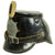Original Imperial German WWI Prussian M1895 Aviator Battalion Enlisted Tschako Leather Helmet Original Items