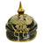Original Imperial German WWI Prussian M1895 Line Infantry Pickelhaube Spiked Helmet with Steel Shell Original Items