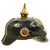 Original Imperial German WWI Prussian M1895 Line Infantry Pickelhaube Spiked Helmet with Steel Shell Original Items