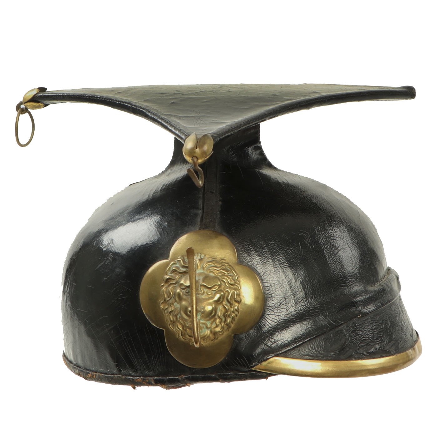 Original Belgian WWI Lancer Regiment Model 1863 Tschapka without