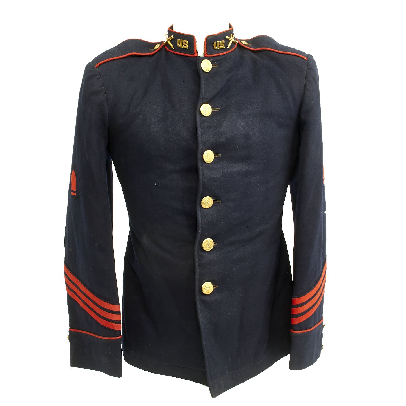 Original U.S. Army 1902 Field Artillery Dress Coat with 1st Class Gunn –  International Military Antiques