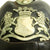 Original Belgian WWI Leather Fire Brigade Helmet with Nickel Comb and Front Plate Original Items