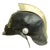Original Belgian WWI Leather Fire Brigade Helmet with Nickel Comb and Front Plate Original Items