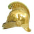 Original French Late 19th Century Brass Fire Helmet of Saint-Ulphace Original Items