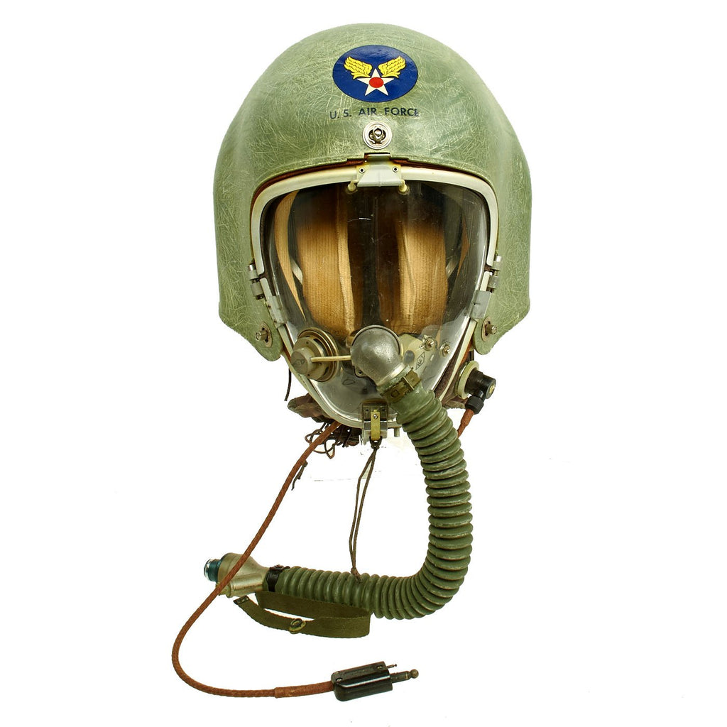 Original U.S. Cold War K-1 High Altitude Partial Pressure Helmet with Original Faceplate - Lockheed U-2 Spy Plane Original Items