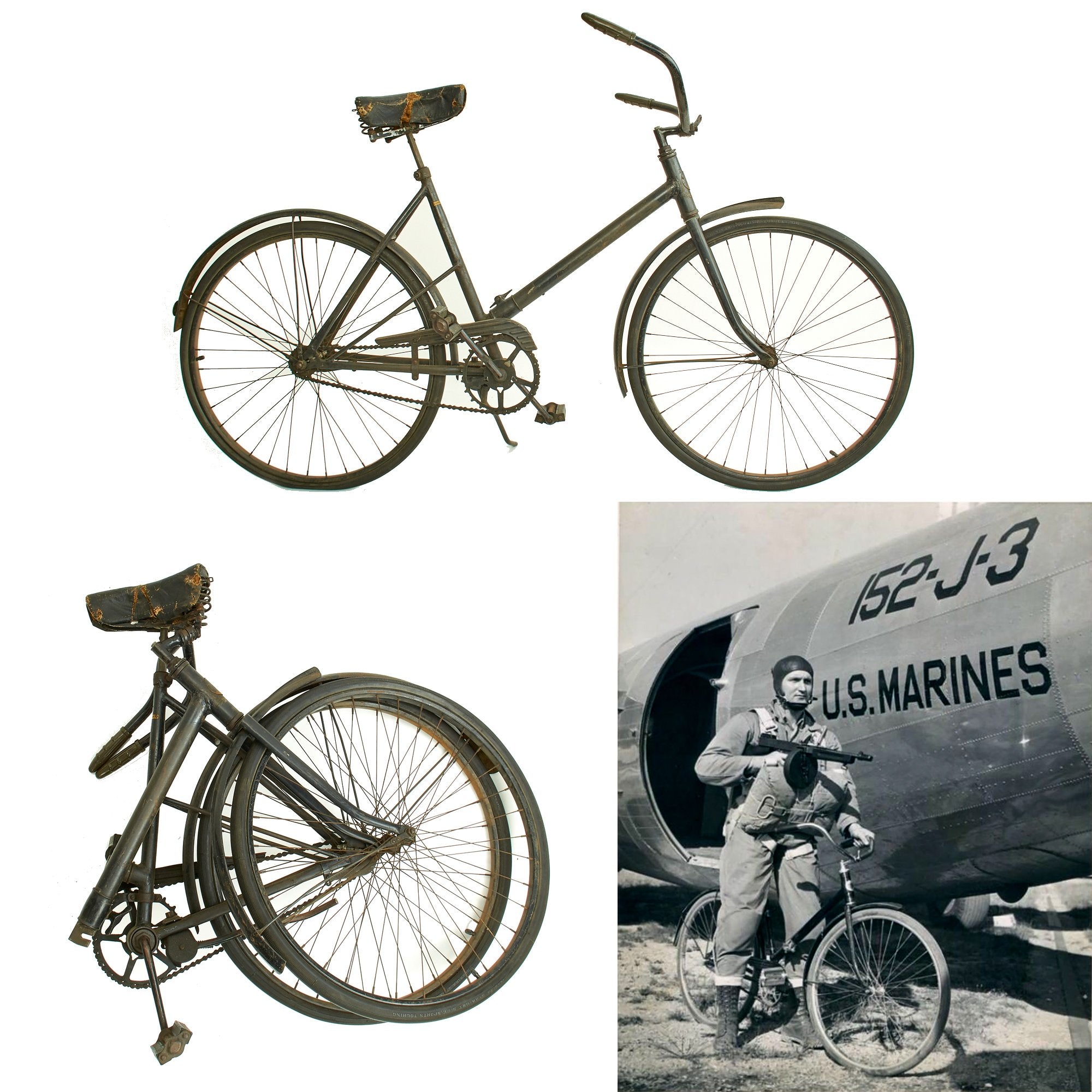 Original WWII 1943 Westfield Compax Model F 92-L Marine Corps